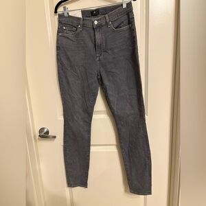 7 For All Mankind Charcoal Skinny Jeans